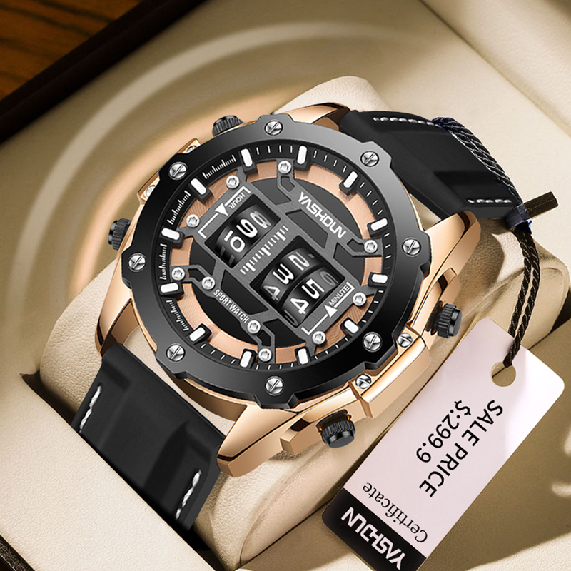 Creative Watche Digital Quartz - Leather Watch Band Men ulasan dan harga