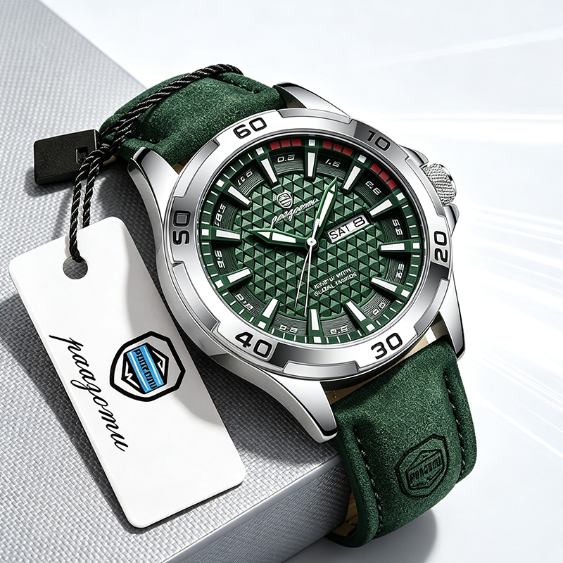 PAAZOMU Luxury Brand Men Watch - Leather Watch Band Men ulasan dan harga