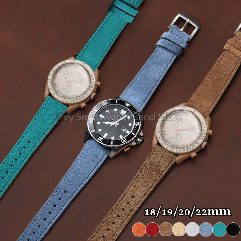 Vintage Suede Leather Strap 18 - Suede Strap Watch ulasan dan harga